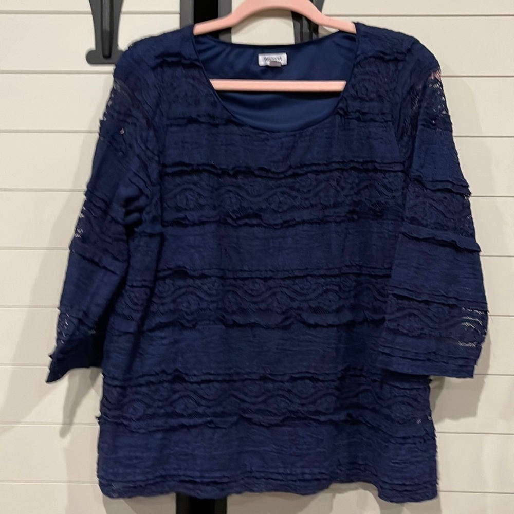Westport navy blue blouse